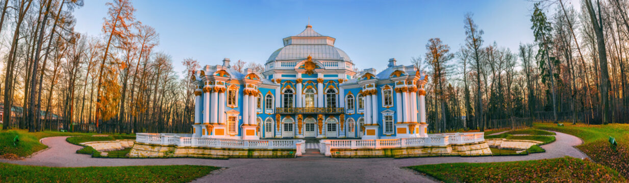Hermitage pavilion in Tsarskoe Selo, Pushkin, Saint Petersburg