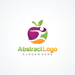 Abstract Organic and People Logo Template. Vector Illustrator Eps.10