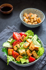 Fried Tofu Salad