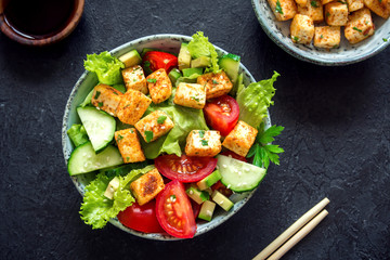 Fried Tofu Salad