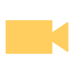 Video camera silhouette icon. Vector illustration