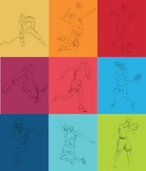 Sport mix - An hand drawn vector collection