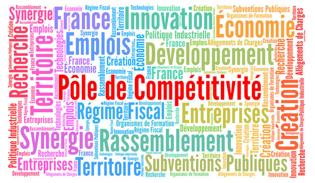 P&ocirc;le de comp&eacute;titivit&eacute; nuage de mots
