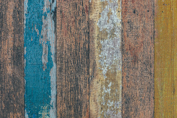 old painted wooden planks for background