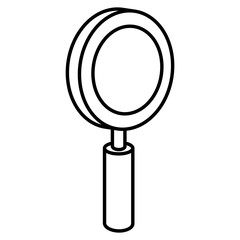 magnifying glass isolated icon vector illustration design