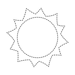 sun hot weather day sky natural vector illustration sticker