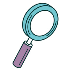 magnifying glass isolated icon vector illustration design