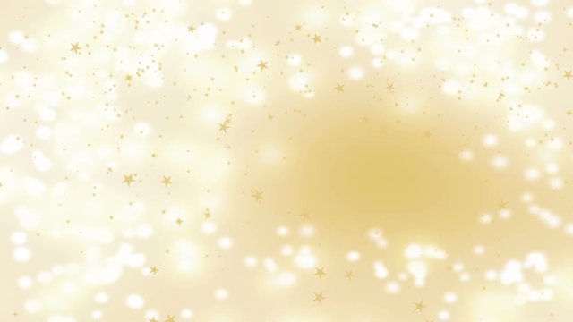  golden stars falling over beautiful soft lights and sparkles, elegant New Year and Christmas decoration,  festive background with bokeh lights , magical seasonal scene, animated abstract illustration