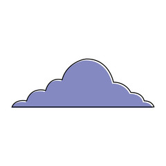 cloud sky weather cumulus view scene vector illustration