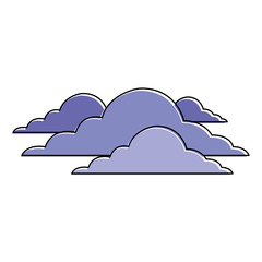 clouds sky climate overcast day scene vector illustration