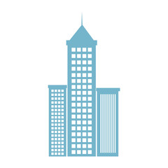 skyscraper buildings isolated icon vector illustration design