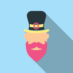 hipster Irish man for St. Patrick's day