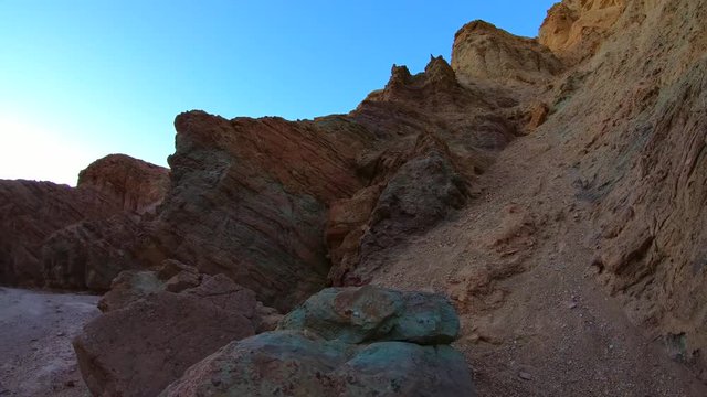 Awesome landscape at the Golden Canyon - Death Valley National Park