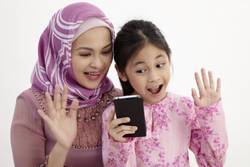 mother and daughter