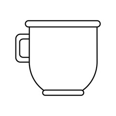 Coffee porcelain cup icon vector illustration graphic design