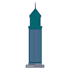 skyscraper building isolated icon vector illustration design