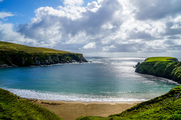 The Irish coast is filled with these beautiful bays and beaches.