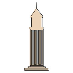 skyscraper building isolated icon vector illustration design