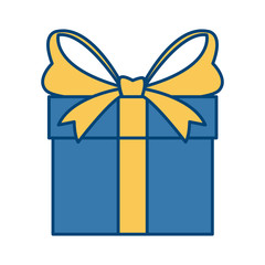 Giftbox present symbol icon vector illustration graphic design