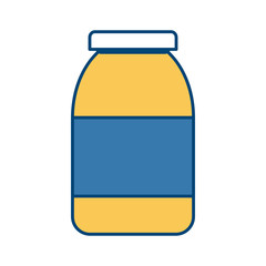Bottle in blank icon vector illustration graphic design