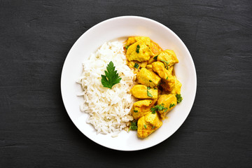 Chicken curry with rice