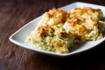 Turkish Borek with Zucchini and Cheese.