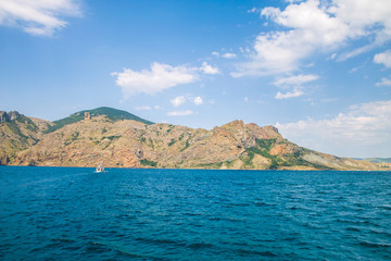Obraz premium Karadag volcano mountain view, Crimea, Russia