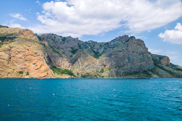 Karadag volcano mountain view, Crimea, Russia