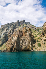 Karadag volcano mountain view, Crimea, Russia