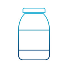Bottle in blank icon vector illustration graphic design