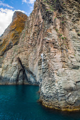 Karadag volcano cave view, Crimea, Russia
