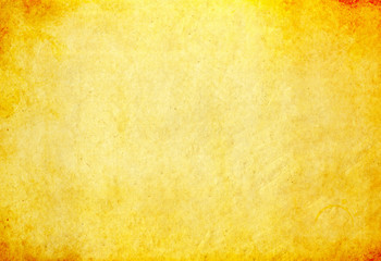 Dirty Yellow Paper Texture. Glowing golden texture background.