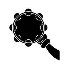 Tambourine music instrument icon vector illustration graphic design
