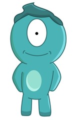 Happy alien