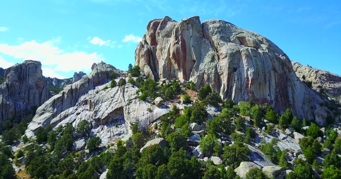 Castle Rocks Idaho - Dramatic Jutting Rock Formation On Gray Granite Cliffs