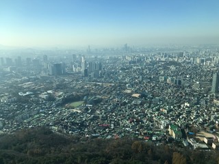 Obraz premium Seoul von oben (Südkorea)