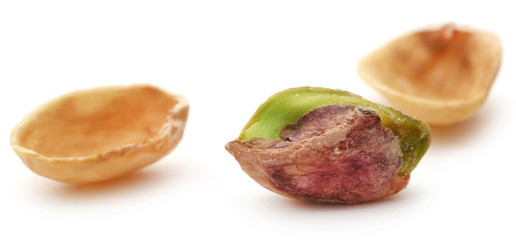 Closeup of fresh organic pistachio