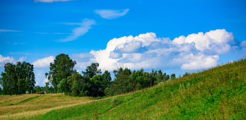 green hill nature landscape