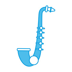 Saxophone music instrument icon vector illustration graphic design