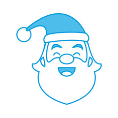 Obraz na płótnie Canvas Santa claus funny face cartoon icon vector illustration graphic design