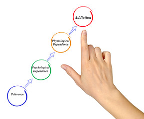 Process of development of addiction