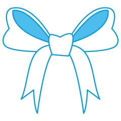 ribbon bow isolated icon vector illustration graphic design