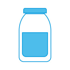 Bottle in blank icon vector illustration graphic design