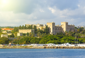 Fototapeta na wymiar Greece. Rhodes. An ancient fortification round an old city
