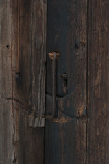 Locked Old door entrance
