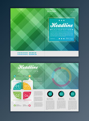 Fototapeta premium Modern Vector abstract brochure, report or flyer design template