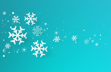 Realistic Vector Snowflakes .