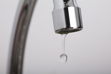 Leakage Tap With Dripping Water Drop