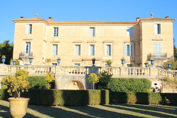 Fototapeta na wymiar Château de Flaugergues à Montpellier, France