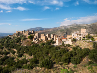 The medieval Vathia village in Greece